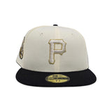 Off White Pittsburgh Pirates Black Visor Pink Bottom 74th All Star Game Side Patch New Era 59Fifty Fitted