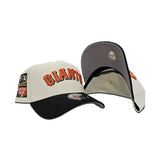 Off White San Francisco Giants Curved Brim Black Visor Gray Bottom 2017 All Star Game Side Patch New Era 9Forty Snapback