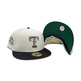 Off White Texas Rangers Black Visor Green Bottom 1995 All Star Game Side Patch New Era 59Fifty Fitted