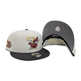 Off White Toronto Blue Jays Light Gray Visor Gray Bottom 20th Anniversary Side Patch 9Fifty New Era Snapback