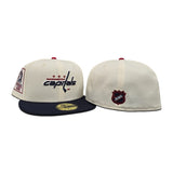 Off White Washington Capitals Navy Blue Visor Gray Bottom 1982 All Star Game Side Patch New Era 59Fifty Fitted