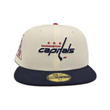 Off White Washington Capitals Navy Blue Visor Gray Bottom 1982 All Star Game Side Patch New Era 59Fifty Fitted