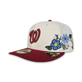 Off White Washington Nationals Floral Red Visor Green Bottom New Era 59Fifty Fitted