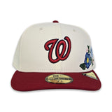 Off White Washington Nationals Floral Red Visor Green Bottom New Era 59Fifty Fitted