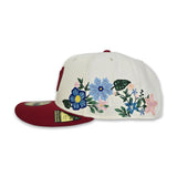Off White Washington Nationals Floral Red Visor Green Bottom New Era 59Fifty Fitted