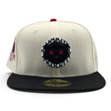 Off White Chicago Cubs Black Visor Gray Bottom 1990 All Star Game Side Patch New Era 59Fifty Fitted