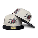 Off White Houston Astros Crows logo Black Visor Gray Bottom 35th Anniversary Side Patch Hollowen Pack New Era 59Fifty Fitted