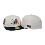 Off White Houston Astros Crows logo Black Visor Gray Bottom 35th Anniversary Side Patch Hollowen Pack New Era 59Fifty Fitted