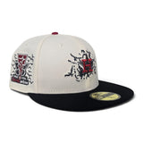 Off White Houston Astros Crows logo Black Visor Gray Bottom 35th Anniversary Side Patch Hollowen Pack New Era 59Fifty Fitted