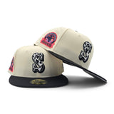 Off White Seattle Mariners Cow Print Logo Black Visor Gray Bottom 30th Anniversary Side Patch New Era 59Fifty Fitted