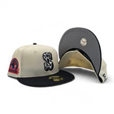 Off White Seattle Mariners Cow Print Logo Black Visor Gray Bottom 30th Anniversary Side Patch New Era 59Fifty Fitted