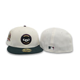 Off White Chicago Cubs Dark Green Visor Gray Bottom 1990 All Star Game Side Patch New Era 59Fifty Fitted