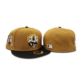 Old Gold Roberto Clemente Black Visor Gray Bottom #21 Clemente Side Patch New Era 59Fifty Fitted