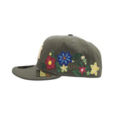Olive Green New York Yankees Floral Green Bottom New Era 59Fifty Fitted