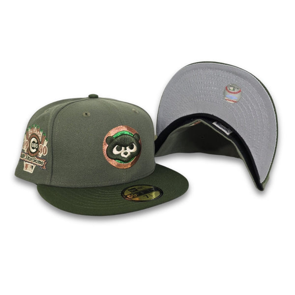 Olive Green Chicago Cubs Rifle Green Visor Gray Bottom 1990 All Star G ...