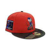 Orange New York Mets Camo Visor Gray Bottom Shea Stadium 40th Anniversary Side Patch New Era 59Fifty Fitted