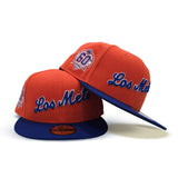 Orange New York Los Mets Royal Blue Visor Green Bottom 60th Anniversary Side Patch New Era 59Fifty Fitted