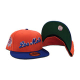 Orange New York Los Mets Royal Blue Visor Green Bottom 60th Anniversary Side Patch New Era 59Fifty Fitted