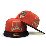 Orange San Francisco Giants Brown Visor Gray Bottom 2007 All Star Game Side Patch New Era 59Fifty Fitted