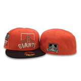 Orange San Francisco Giants Brown Visor Gray Bottom 2007 All Star Game Side Patch New Era 59Fifty Fitted