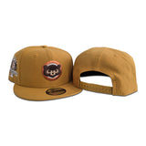 Panama Tan Chicago Cubs Gray Bottom 1990 All Star Game Side Patch New Era 9Fifty Snapback