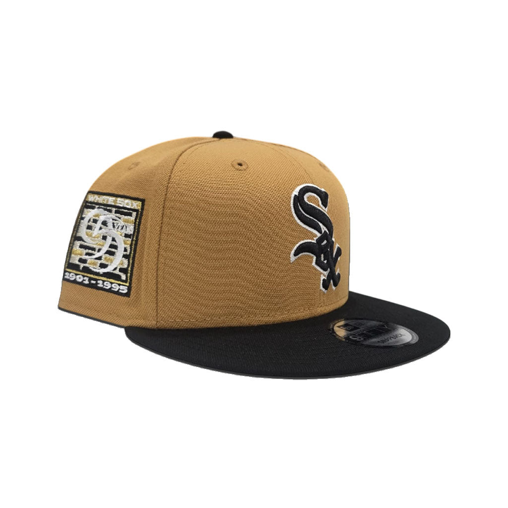 Panama Tan Chicago White Sox Black Visor Gray Bottom 95 Years Side