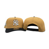 Panama Tan New York Yankees Black Visor Curved Brim Gray Bottom 2024 World Series Side Patch New Era 9Fifty Snapback