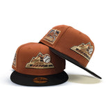 Rust Colorado Rockies Black Visor Gray Bottom 25th Anniversary Side Patch New Era 59Fifty Fitted