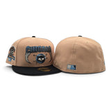 Candied Pecan Chicago Cubs Lightning Logo Black Visor Gray Bottom 1990 All Star Game Side Patch New Era Fitted