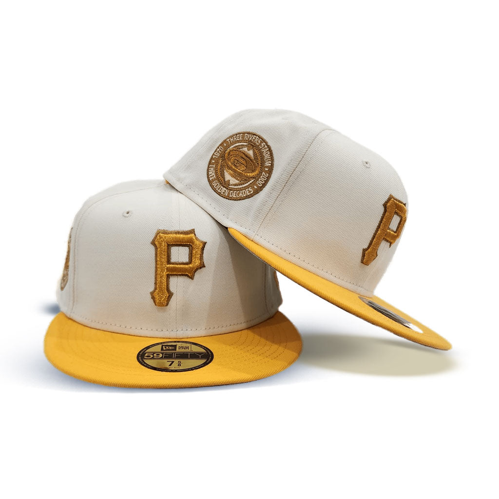 Off White Pittsburgh Pirates Yellow Visor Gray Bottom Three Rivers