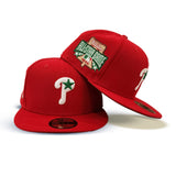 Red Philadelphia Phillies Green Bottom 1996 All Star Game Side Patch New Era Fitted