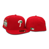Red Philadelphia Phillies Green Bottom 1996 All Star Game Side Patch New Era Fitted