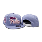 Lavender Philadelphia Phillies Gray Bottom 1996 All Star Game Side Patch New Era 9Fifty Snapback