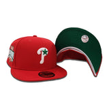 Red Philadelphia Phillies Green Bottom 1996 All Star Game Side Patch New Era Fitted