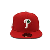 Red Philadelphia Phillies Green Bottom 1996 All Star Game Side Patch New Era Fitted
