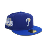 Dark Royal Philadelphia Phillies Royal Blue Visor Gray Bottom 1996 All Star Game Side Patch New Era 59Fifty Fitted