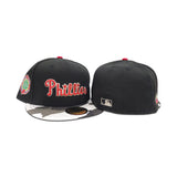 Black Philadelphia Phillies Urban Camo Visor Gray Bottom 100th Anniversary Side Patch New Era 59Fifty Fitted