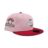 Pink Chicago Cubs Red Visor Gray Bottom 1990 All Star Game Side Patch "Valentines Day Collection" New Era 9Fifty Snapback