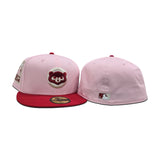 Pink Chicago Cubs Red Visor Gray Bottom Be Alert Foul Balls Side Patch "Valentines Day Collection" New Era 59Fifty Fitted