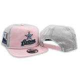 Pink Houston Astros White Trucker Green Bottom 2000 Inaugural Season Side Patch New Era Snapback