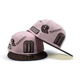 Pink Mexico Anniversary Series Brown Visor Brown Bottom New Era 59Fifty Fitted