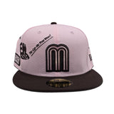 Pink Mexico Anniversary Series Brown Visor Brown Bottom New Era 59Fifty Fitted