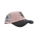 Pink Rouge Chicago White Sox Dark Gray Curved Brim Gray Bottom 95 Years Side Patch New Era A-Frame 9Forty Snapback