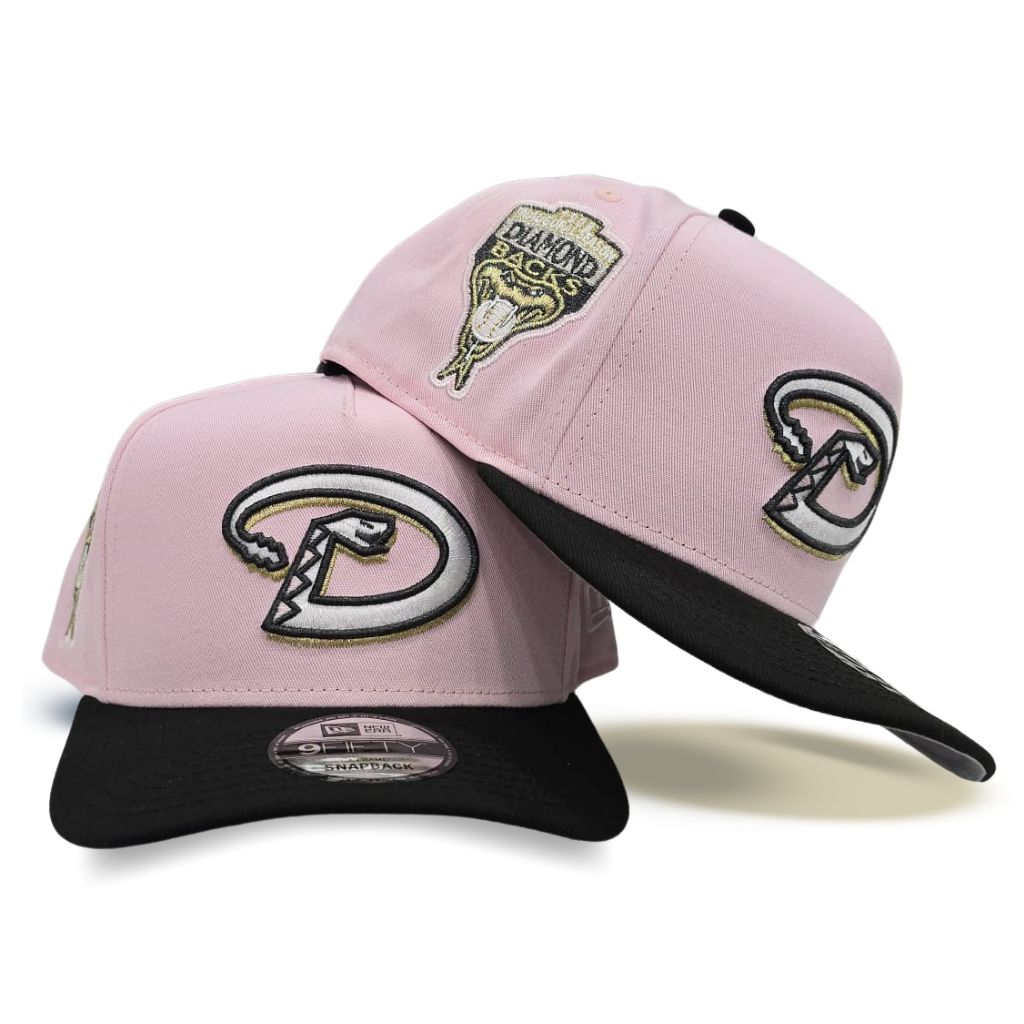 Arizona Diamondbacks Black Fitted With Pink Brim Arizona