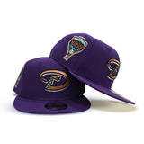 Purple Arizona Diamondbacks Gray Bottom 1998 Inaugural Season Side Patch New Era 9Fifty Snapback