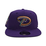 Purple Arizona Diamondbacks Gray Bottom 1998 Inaugural Season Side Patch New Era 9Fifty Snapback