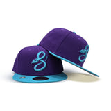 Purple Arizona Diamondbacks Teal Visor Gray Bottom 2025 City Connect Pinstripe New Era 59Fifty Fitted