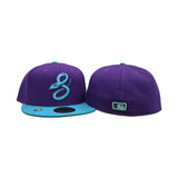 Purple Arizona Diamondbacks Teal Visor Gray Bottom 2025 City Connect Pinstripe New Era 59Fifty Fitted