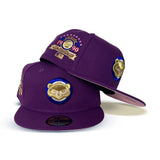 Grape Purple Chicago Cubs Pink Visor Pink Bottom 1990 All Star Game Side Patch New Era 59Fifty Fitted