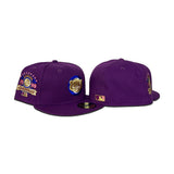 Grape Purple Chicago Cubs Pink Visor Pink Bottom 1990 All Star Game Side Patch New Era 59Fifty Fitted